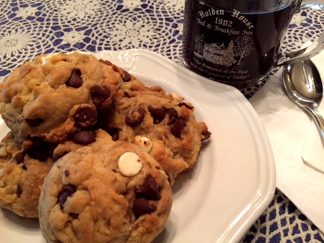 A favorite of guests is the Holden House Chocolate Chunk and White Chocolate Chip Walnut Cookies