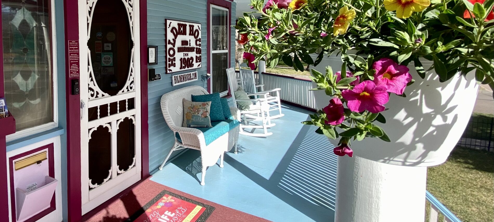 Holden House 1902 Bed and Breakfast Inn front porch