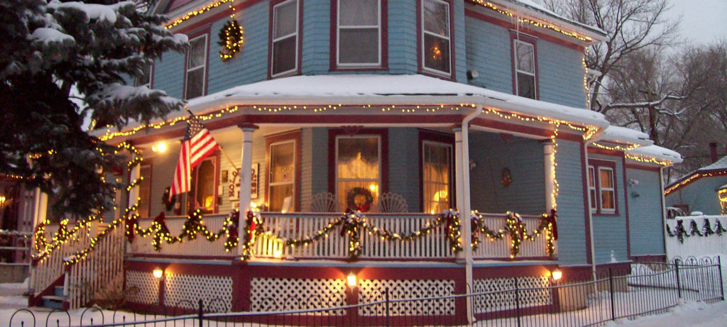 Holden House at Christmastime