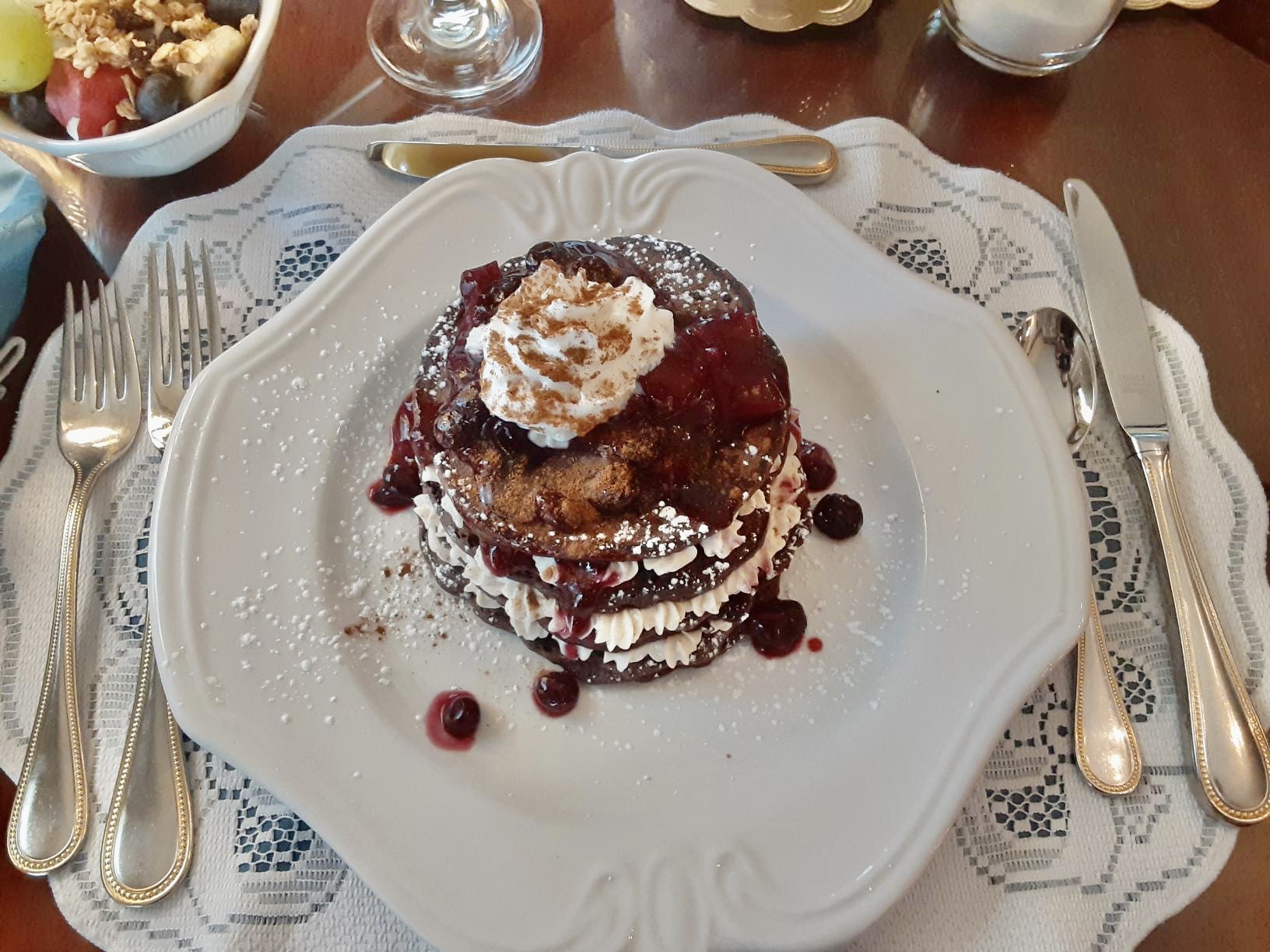 Hot Chocolate Pancakes